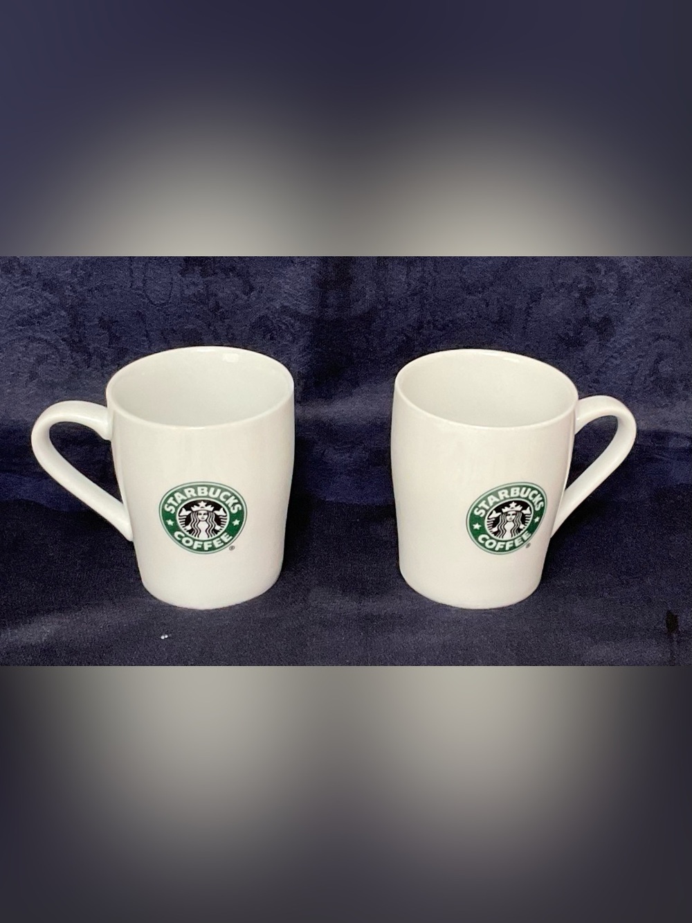 SET of 2 STARBUCKS 2007 COFFEE MUGS - 8 OZ